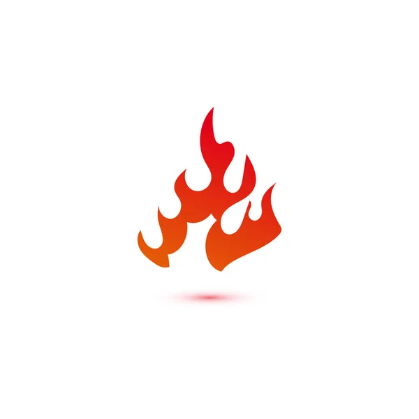 Vettore Grafico Modello Logo Fuoco Fiamme — Vettoriale Stock