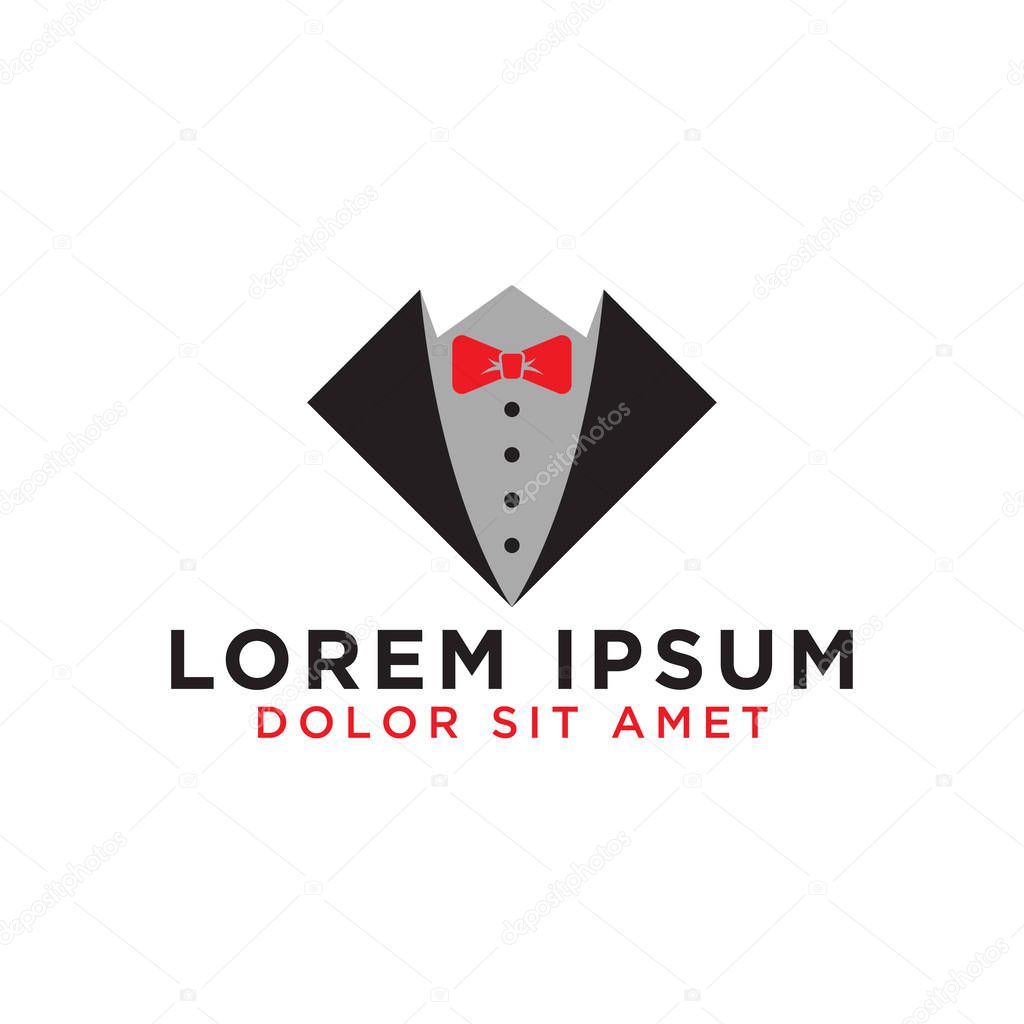 Illustration of tie graphic design template vector