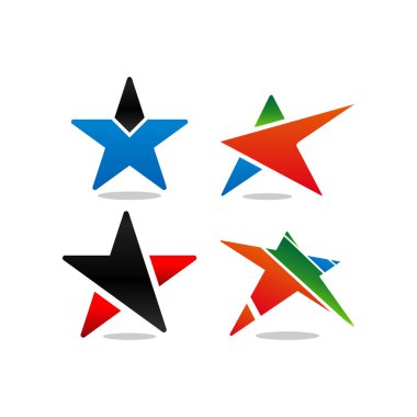 Yıldız logo ve simge tasarım şablonu eps10