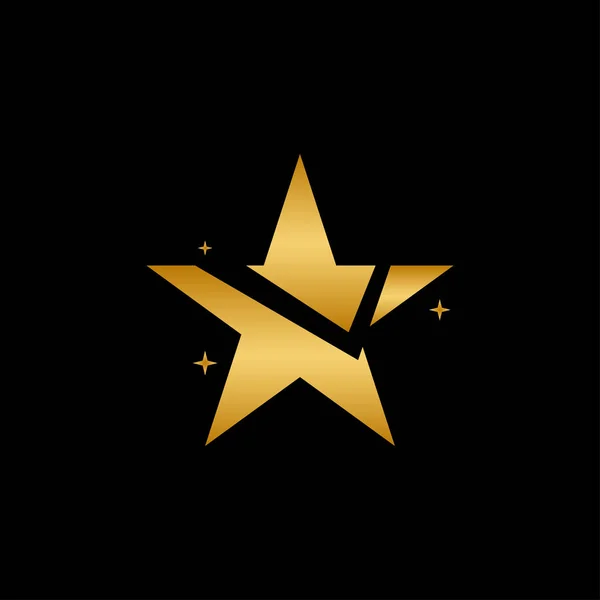 Αστέρι Eps10 Πρότυπο Σχεδιασμού Λογότυπο Και Εικονίδιο — Διανυσματικό Αρχείο