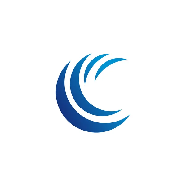 Abstrakt Vatten Vågor Logo Design Koncept Eps10 — Stock vektor