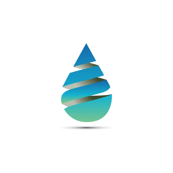Streszczenie Sztuczne Fale Eps10 Koncepcja Logo Design — Wektor stockowy