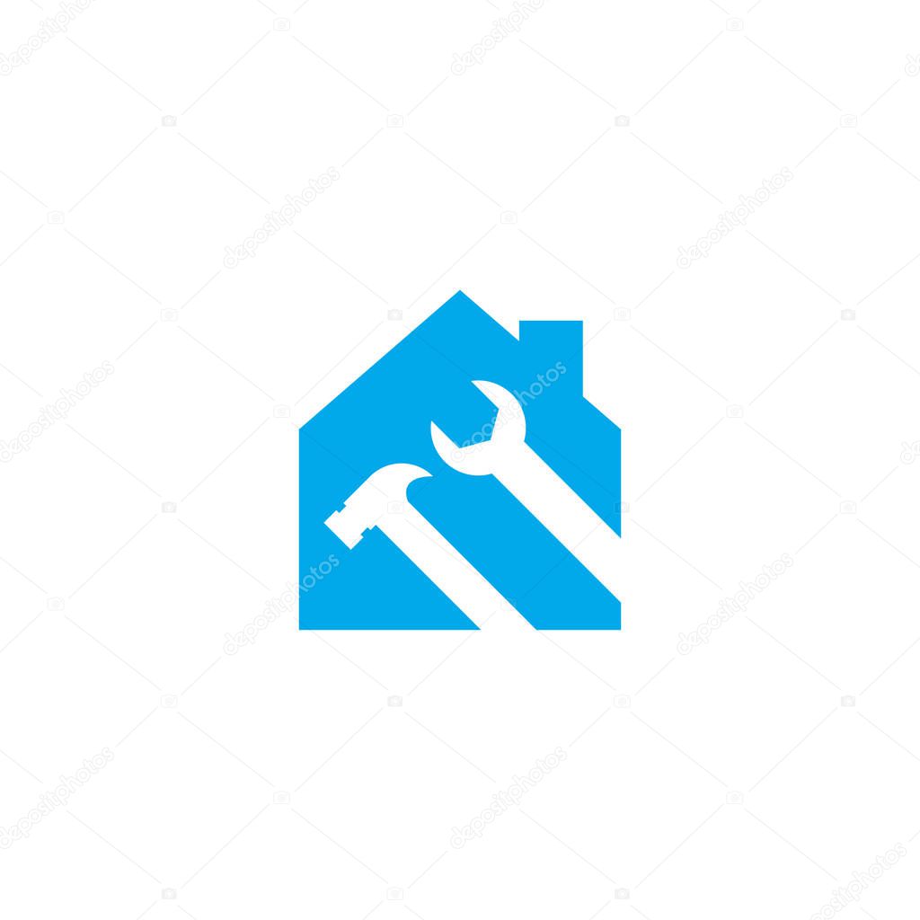 Home maintenance logo design template vector eps10