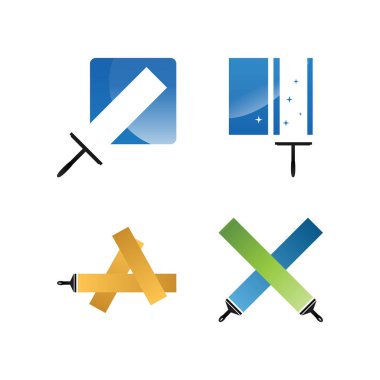 Temizlik hizmeti logo tasarım şablonu vctor eps10