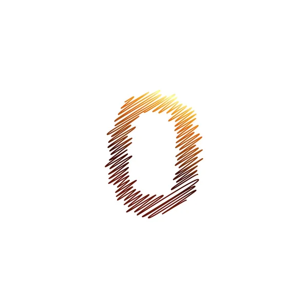 Барвисте Число Шаблон Логотипу Вектор Eps10 — стоковий вектор