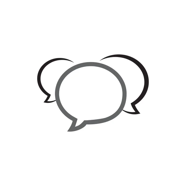 Bubble Chat Outline Icon Template Vektor Design Eps10 — Stockvektor