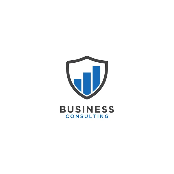 Illustration Business Consulting Logo Designmall — Stock vektor