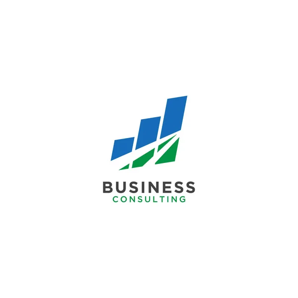 Illustration Business Consulting Logo Designmall — Stock vektor