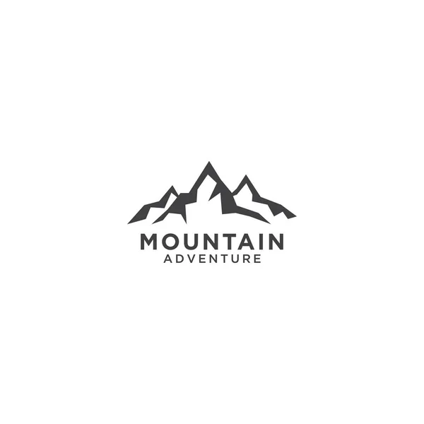 Illustrazione Montagna Logo Modello Vettoriale — Vettoriale Stock