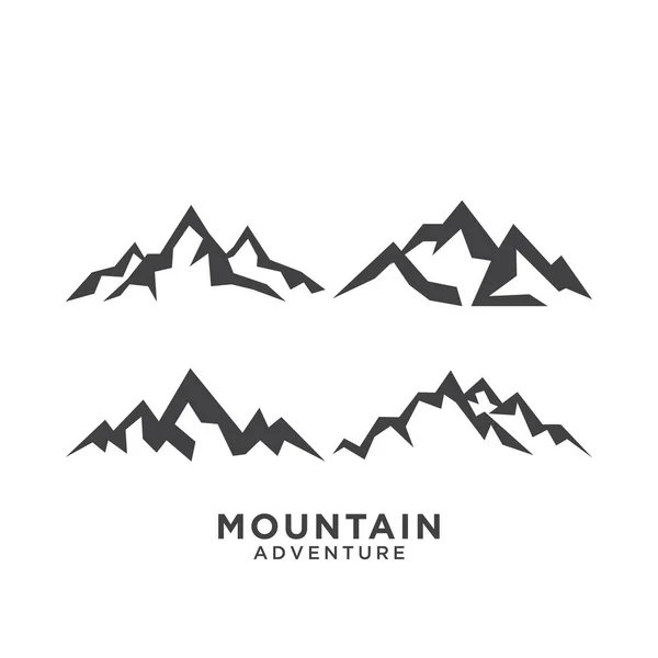 Illustration Vecteur Modèle Conception Logo Montagne — Image vectorielle