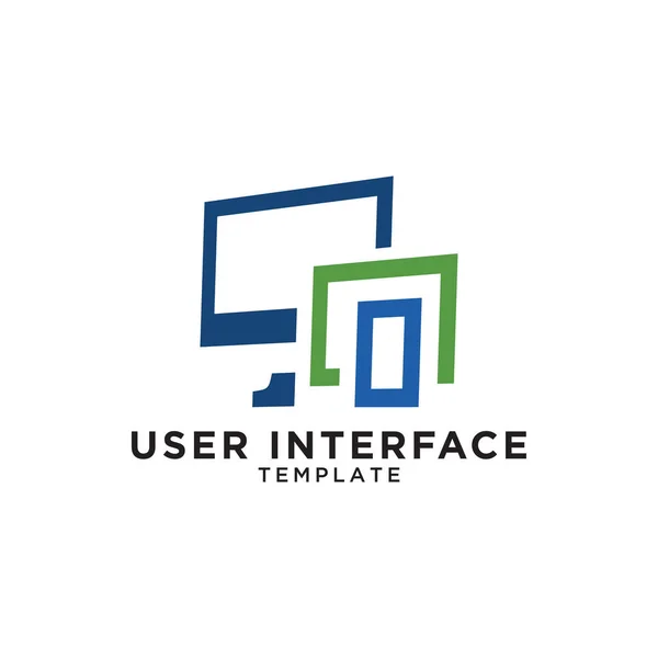 Ilustração Vetor Modelo Dispositivo Interface Usuário —  Vetores de Stock