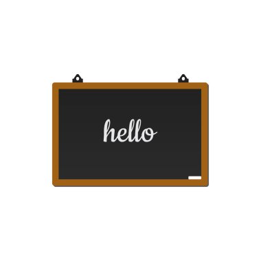 Blackboard grafik tasarım şablonu vektör çizimi