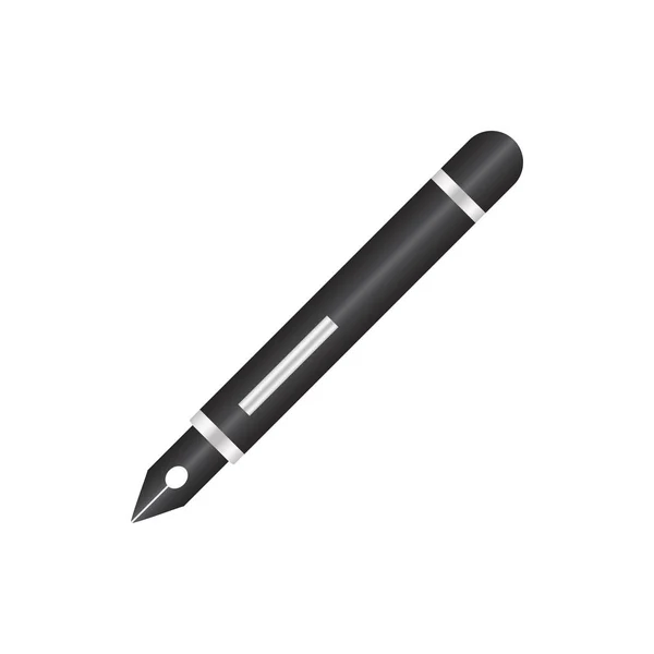 Illustration Black Pen Graphic Design Template — Stock Vector