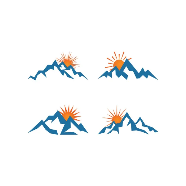 Απεικόνιση Βουνού Λογότυπο Σχεδιασμό Πρότυπο Διάνυσμα — Διανυσματικό Αρχείο