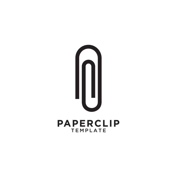 Paperclip Objeto Escritório Fornece Vetor Modelo Gráfico —  Vetores de Stock