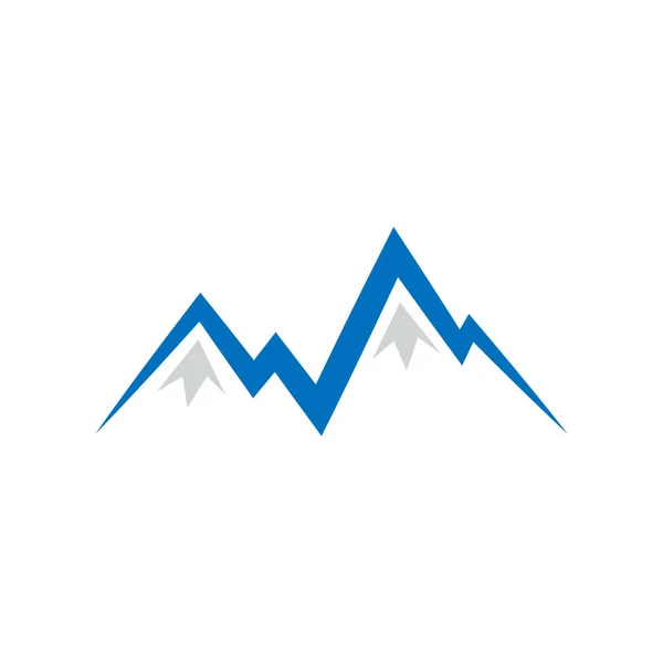 Abstracte Puntige Montain Logo Ontwerp Sjabloon Vector — Stockvector