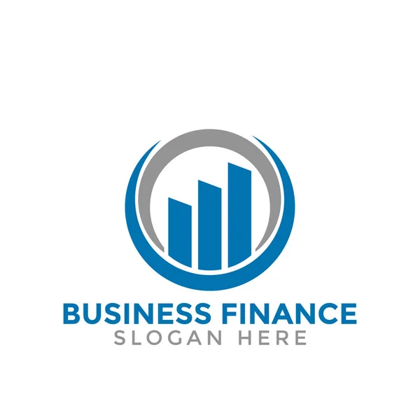 Stijgende Bar Zakelijke Financiën Raadpleging Logo Pictogram Ontwerp Sjabloon Vector — Stockvector