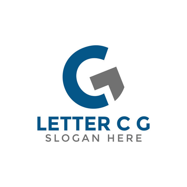 Letter c g logo icon design template vector