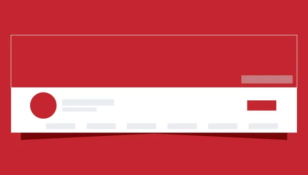 Banner şablon sosyal medya mockup illüstrasyon