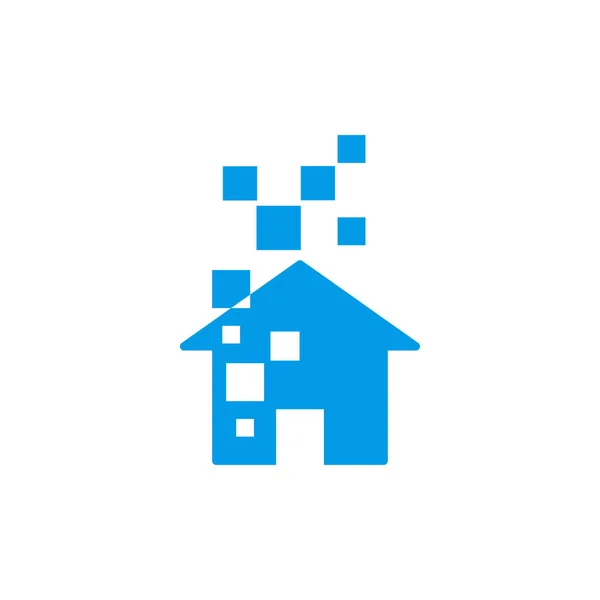 Ilustracja Smart Home Logo Szablon Wektor — Wektor stockowy