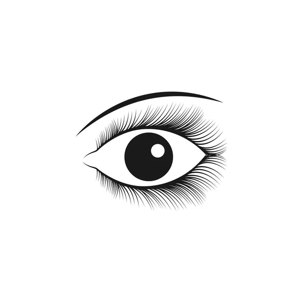 Illustration Beautiful Eye Symbol Template — Stock Vector