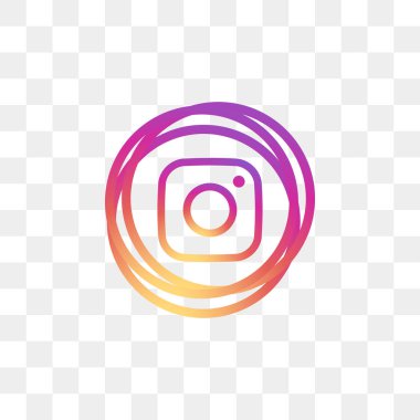 Instagram sosyal medya simge tasarım şablonu vektör