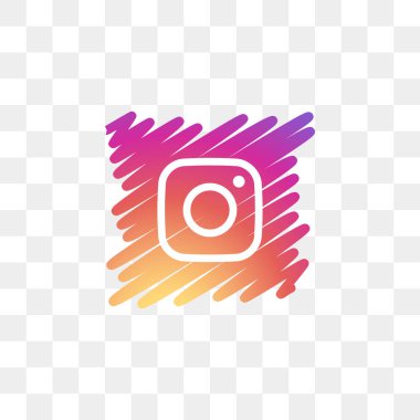 Instagram sosyal medya simge tasarım şablonu vektör