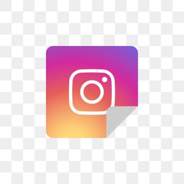 Instagram sosyal medya simge tasarım şablonu vektör