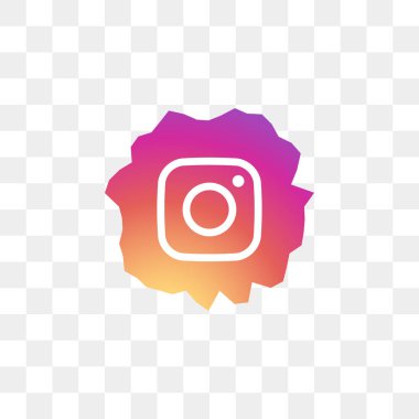 Instagram sosyal medya simge tasarım şablonu vektör