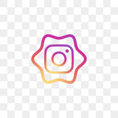 Instagram sosyal medya simge tasarım şablonu vektör