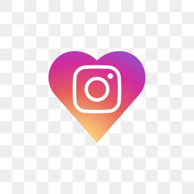 Instagram sosyal medya simge tasarım şablonu vektör