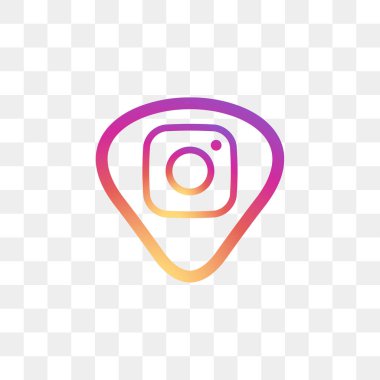 Instagram sosyal medya simge tasarım şablonu vektör