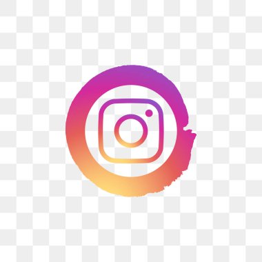 Instagram sosyal medya simge tasarım şablonu vektör