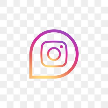 Instagram sosyal medya simge tasarım şablonu vektör