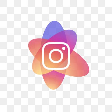 Instagram sosyal medya simge tasarım şablonu vektör