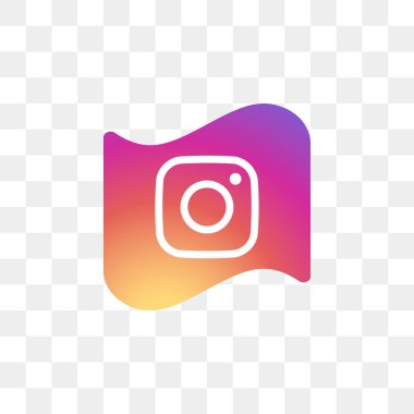 Instagram sosyal medya simge tasarım şablonu vektör