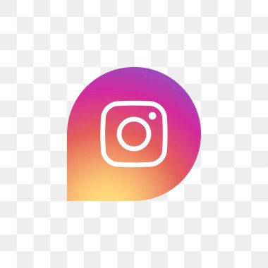 Instagram sosyal medya simge tasarım şablonu vektör