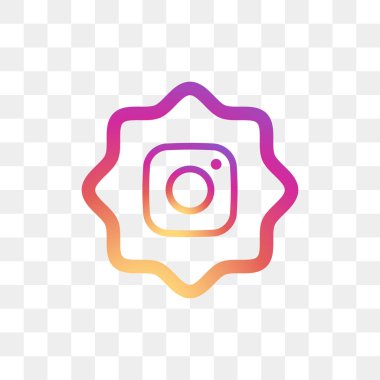 Instagram sosyal medya simge tasarım şablonu vektör