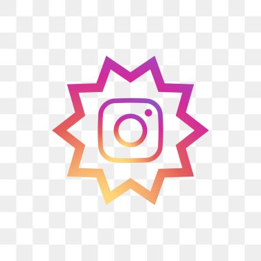 Instagram sosyal medya simge tasarım şablonu vektör