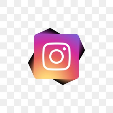 Instagram sosyal medya simge tasarım şablonu vektör
