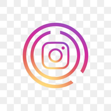 Instagram sosyal medya simge tasarım şablonu vektör