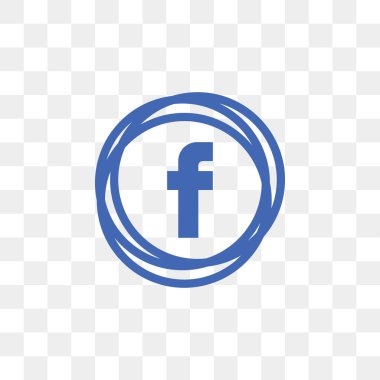 Facebook sosyal medya simge tasarım şablonu vektör