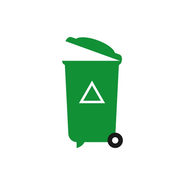 Recycle Trash Can Graphic Design Element Vector — Stock Vector