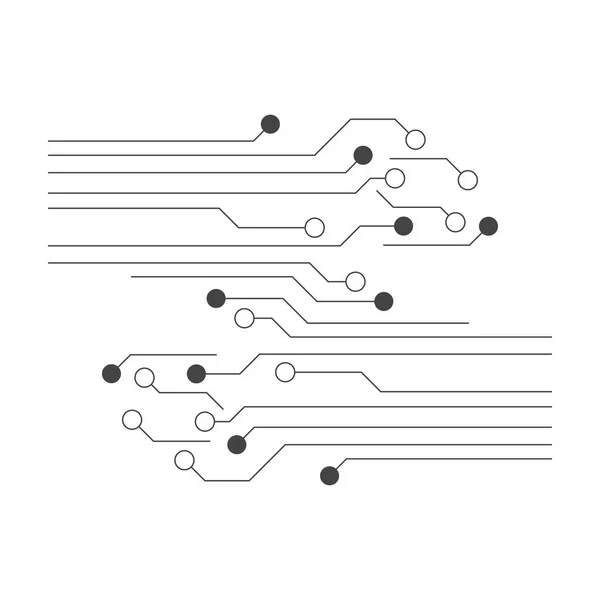 Circuito Electrónico Diseño Gráfico Plantilla Vector — Archivo Imágenes Vectoriales