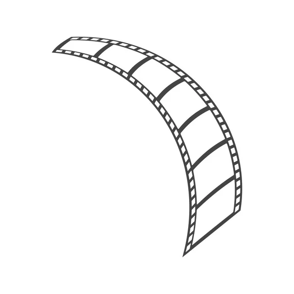 Filmstrip Diseño Gráfico Plantilla Vector — Vector de stock