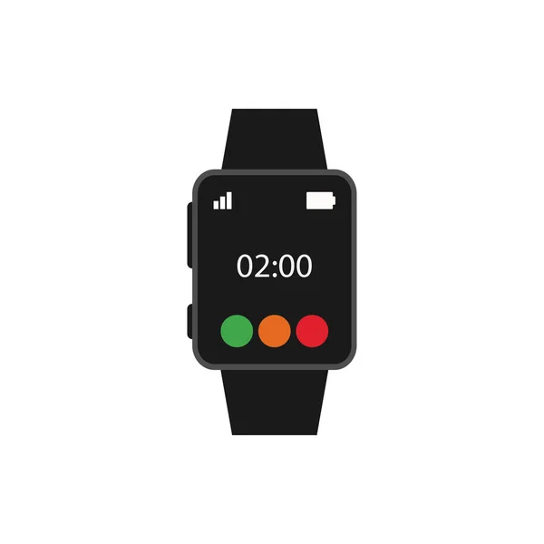 Smartwatch Objekt Grafik Design Template Vektor — Stockvektor