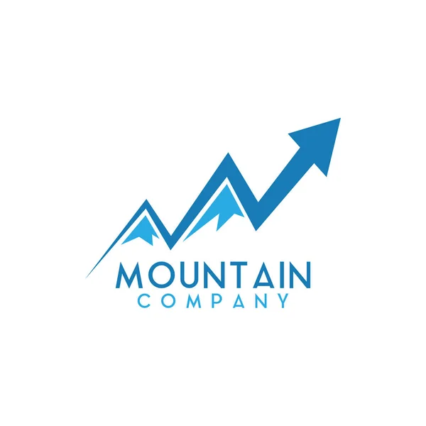 Mountain Företaget Grafisk Design Mall Vektorillustration — Stock vektor