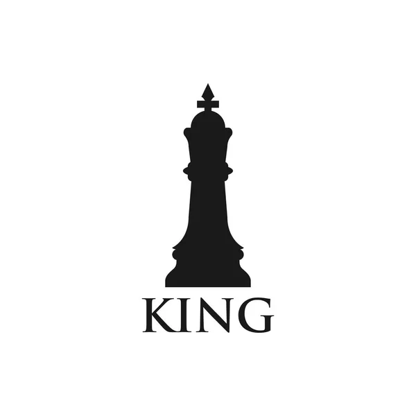 Král Šachová Figurka Grafický Design Šablony Vektorové Ilustrace — Stockový vektor
