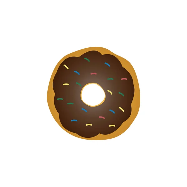 Modèle Conception Graphique Donut Illustration Vectorielle — Image vectorielle