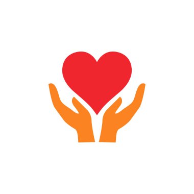 Aşk grafik tasarım şablonu vektör vermek